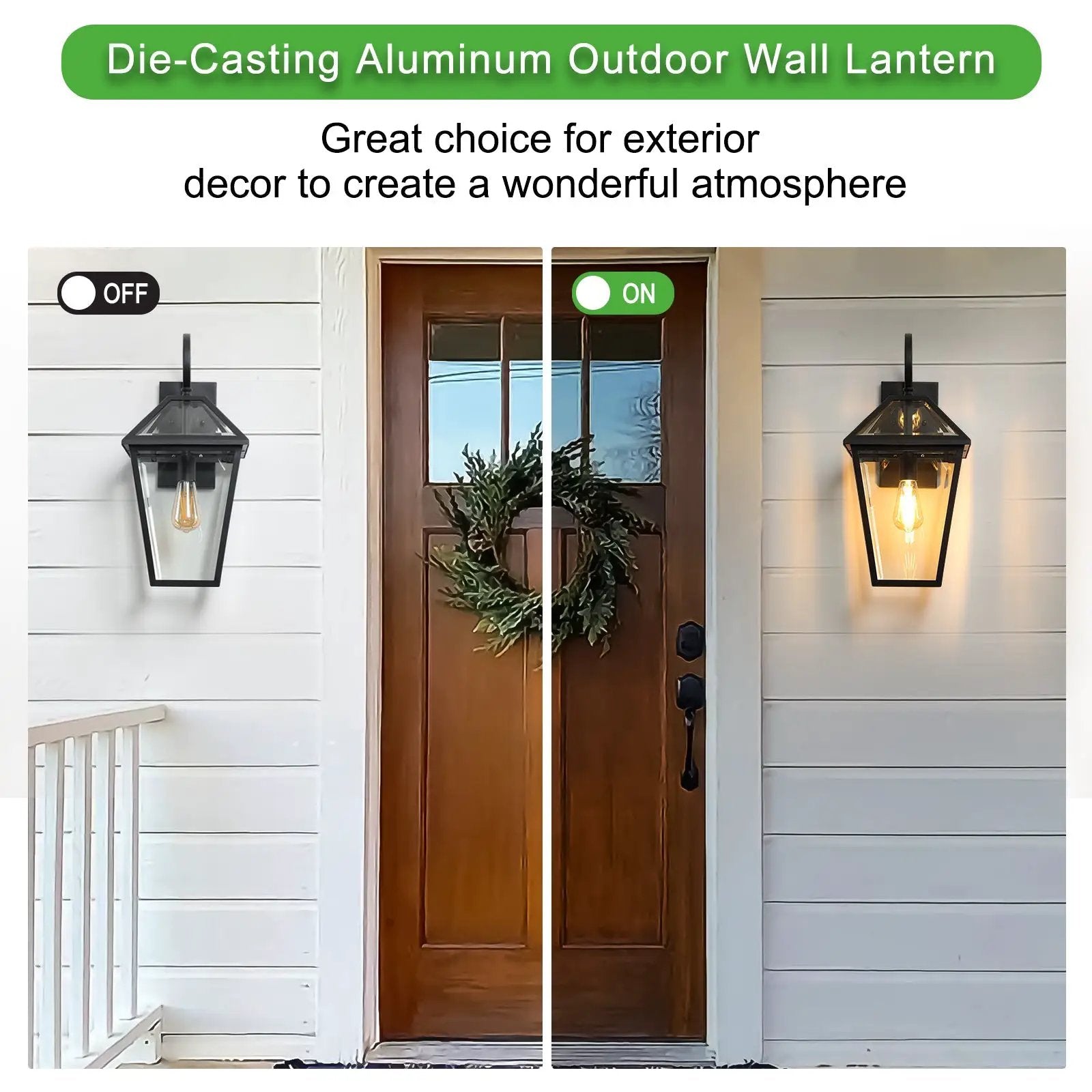 21" Outdoor Wall Lantern Light – Modern by HouseOfZazla