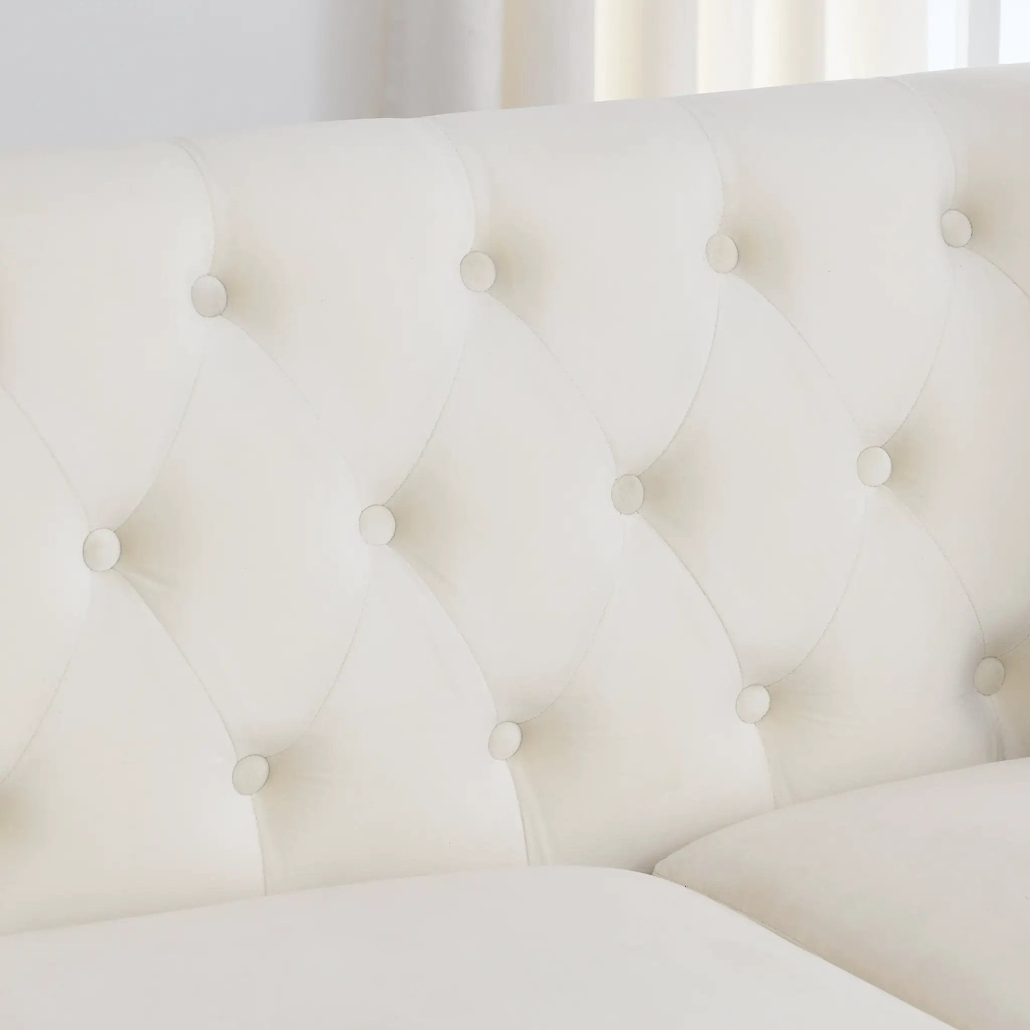 77-Inch Modern Chesterfield Velvet Sofa by HouseOfZazla
