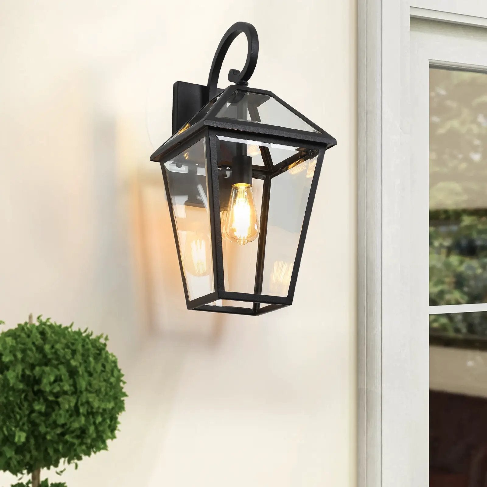 21" Outdoor Wall Lantern Light – Modern by HouseOfZazla