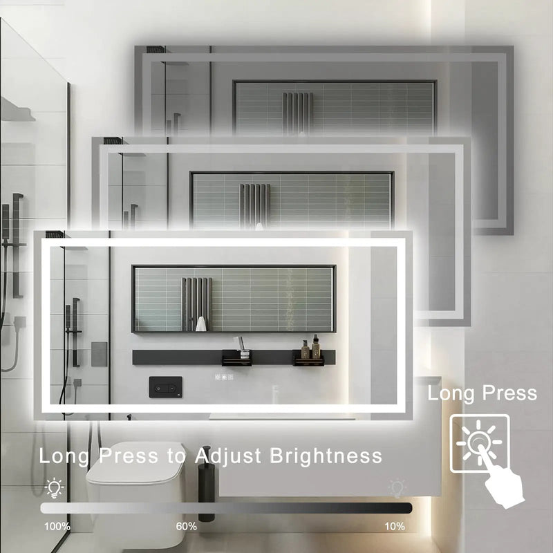 72"×36" LED Mirror Light Bathroom by HouseOfZazla