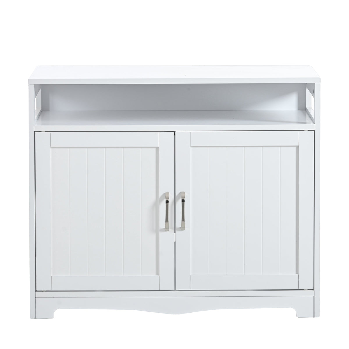 Litter Box Enclosure with Storage and Hidden Plug - Grey, photo 5 of 10