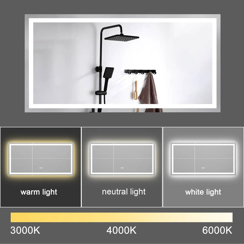 72"×36" LED Mirror Light Bathroom by HouseOfZazla