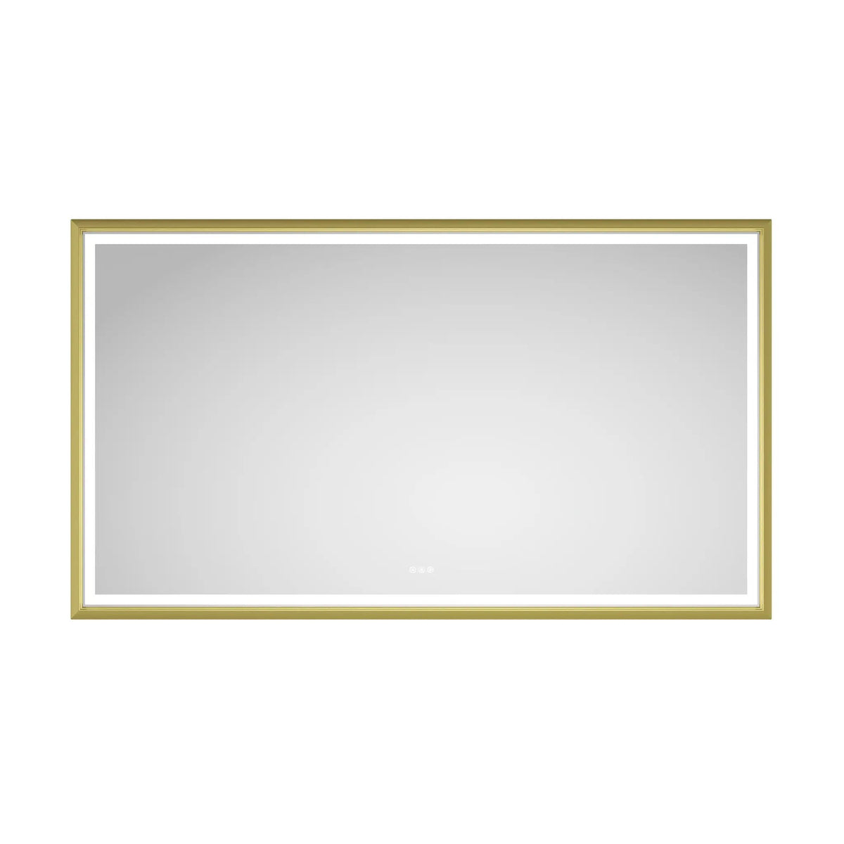 Oversized Rectangular Framed LED Mirror by HouseOfZazla