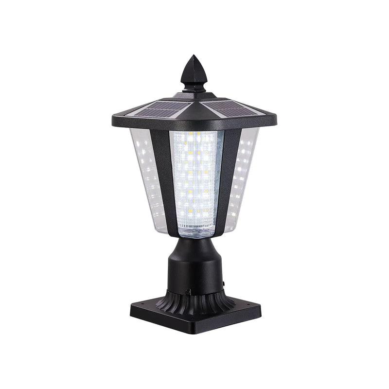 15" Solar Powered Outdoor Lantern, Modern Garden Light by HouseOfZazla