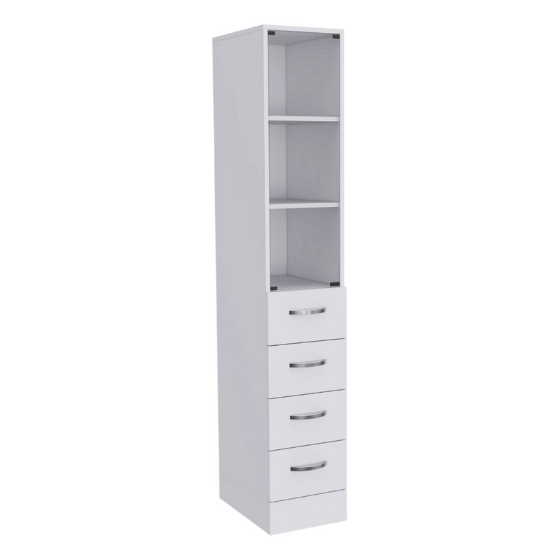 Linen Cabinet Artic, Three Shelves, Single Door by HouseOfZazla