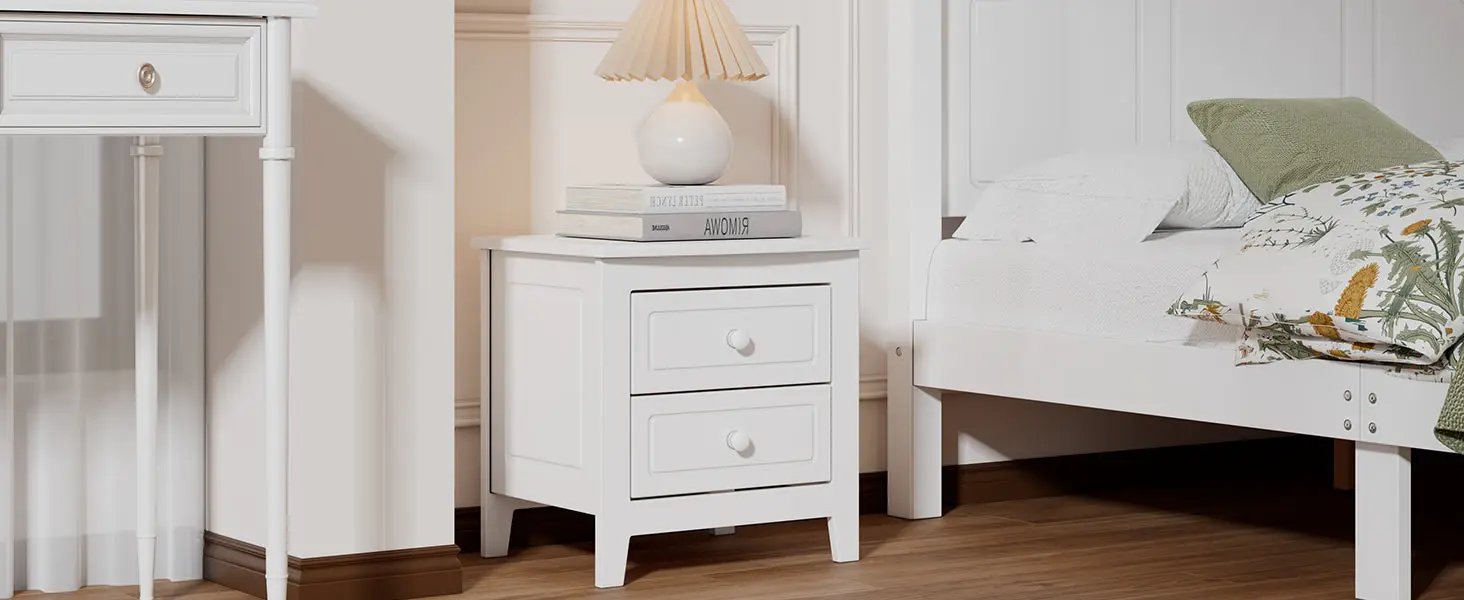 2-Drawer Nightstand for Bedroom by HouseOfZazla