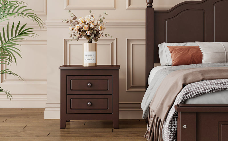 2-Drawer Nightstand for Bedroom by HouseOfZazla