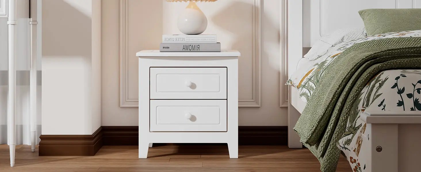 2-Drawer Nightstand for Bedroom by HouseOfZazla