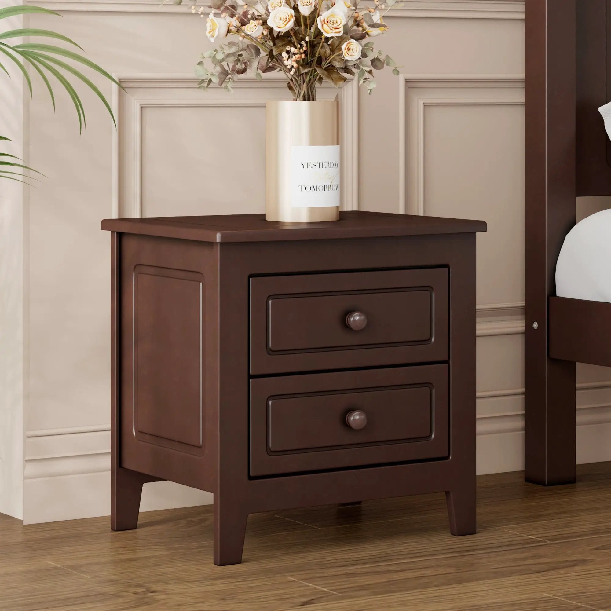 2-Drawer Nightstand for Bedroom by HouseOfZazla