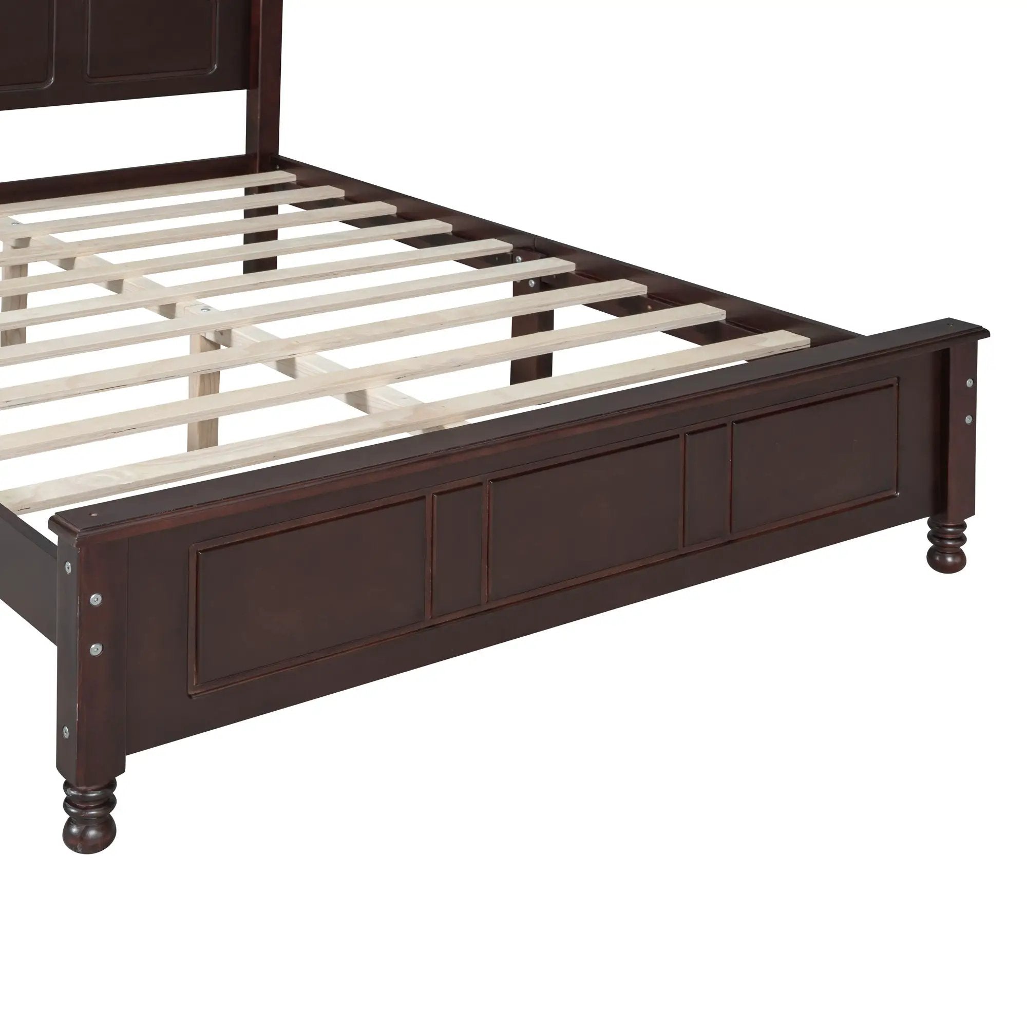 Full Size Wood Platform Bed Frame - Retro Style by HouseOfZazla