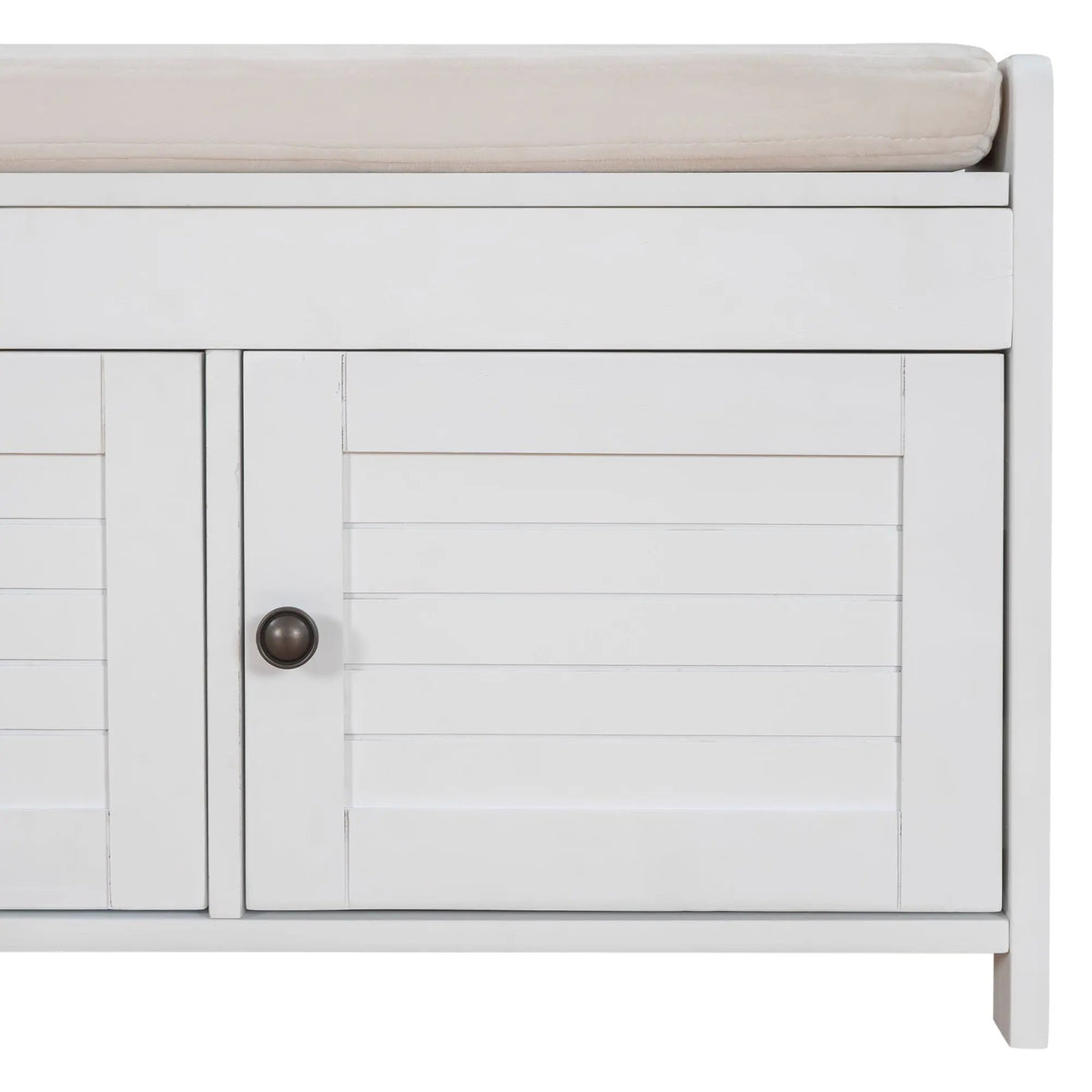 TREXM Storage Bench with 3 Shutter-shaped Doors by HouseOfZazla