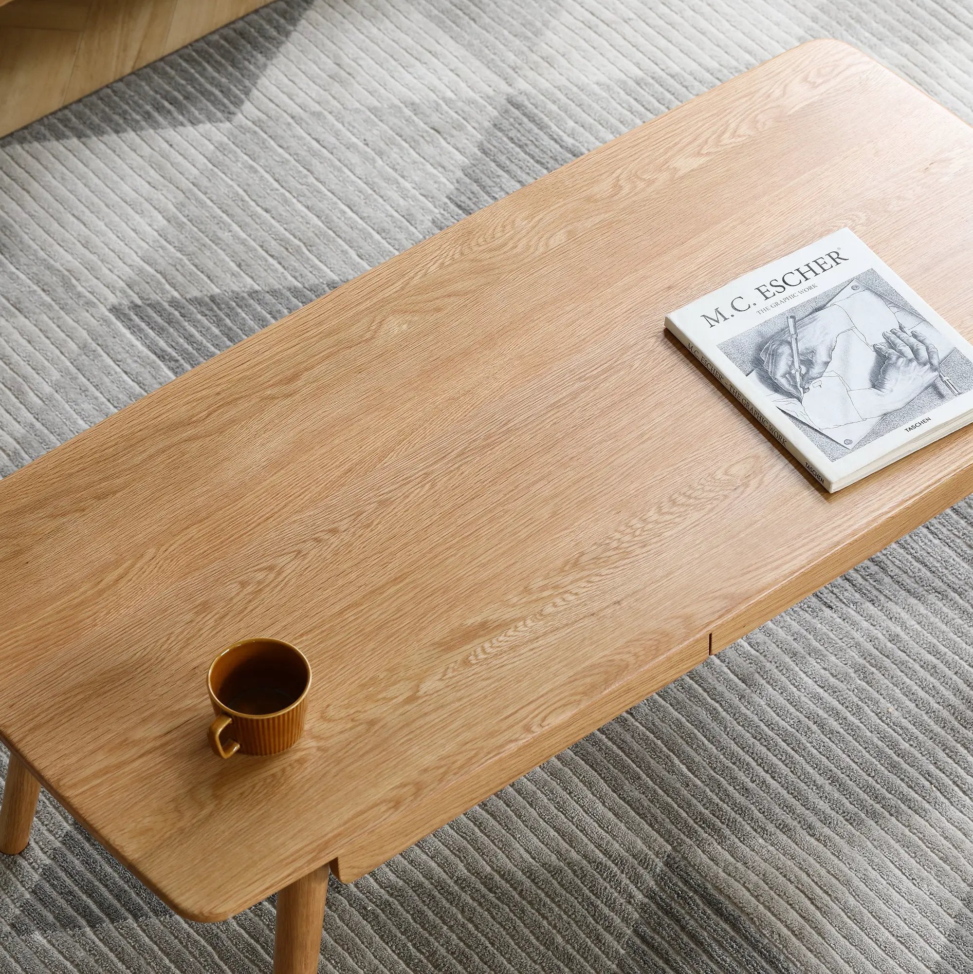 Solid Wood Center Coffee Table with Storage by HouseOfZazla