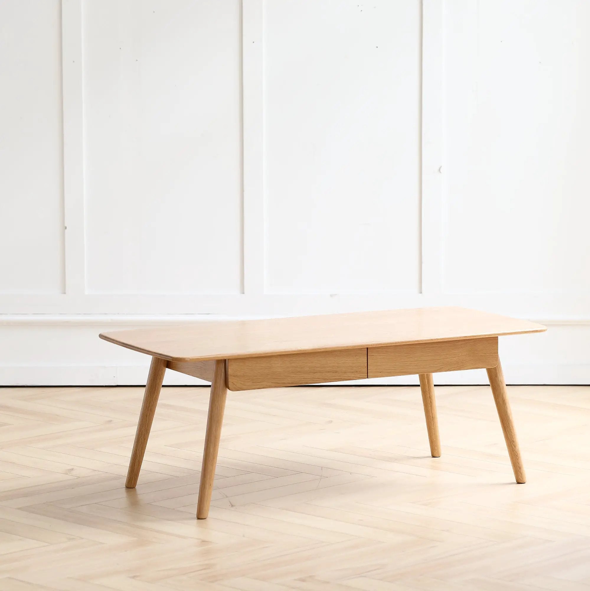 Solid Wood Center Coffee Table with Storage by HouseOfZazla