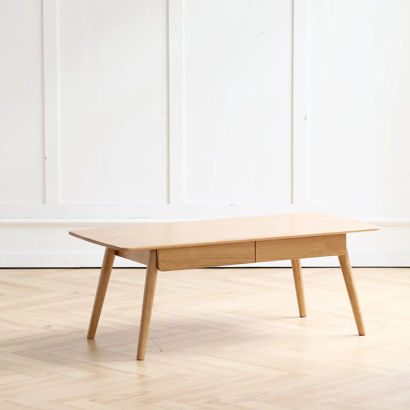 Solid Wood Center Coffee Table with Storage by HouseOfZazla