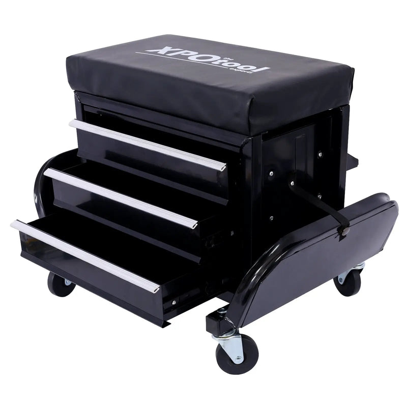 350-Pound Capacity Garage Glider Rolling Tool Chest Seat by HouseOfZazla