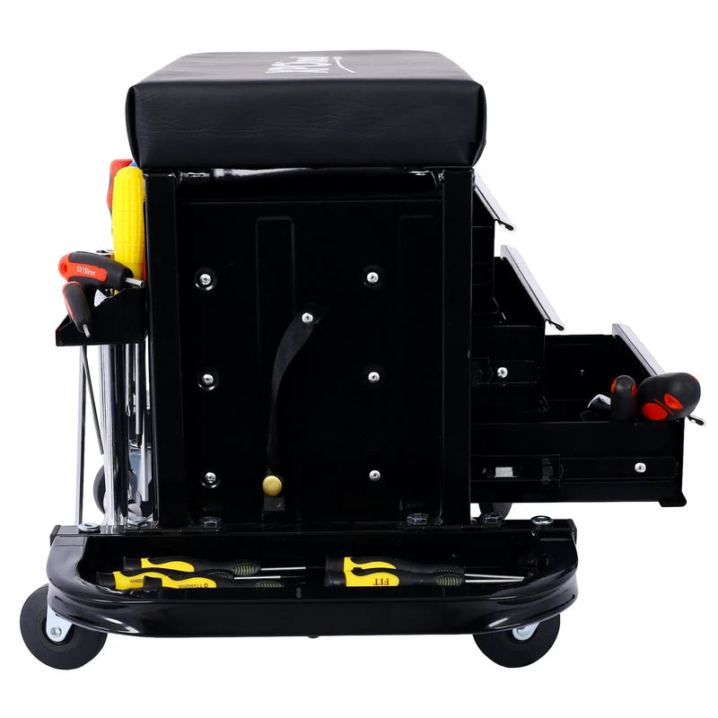 350-Pound Capacity Garage Glider Rolling Tool Chest Seat by HouseOfZazla
