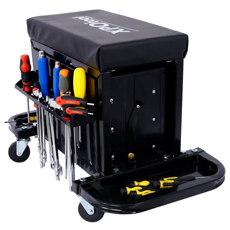 350-Pound Capacity Garage Glider Rolling Tool Chest Seat by HouseOfZazla