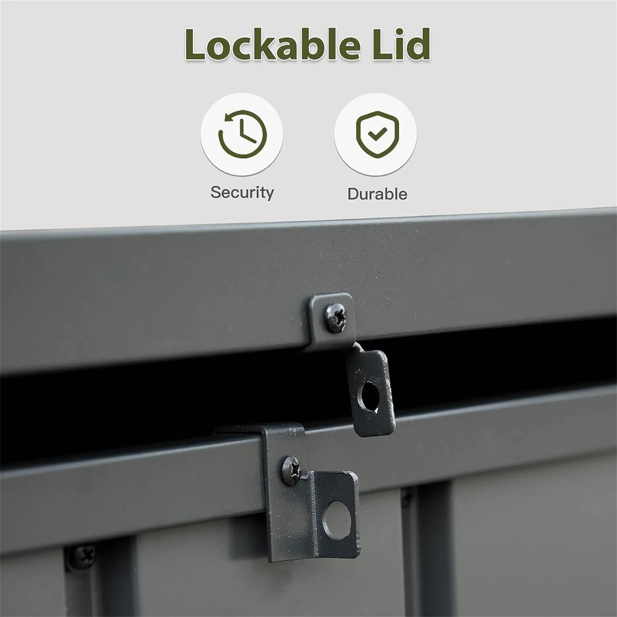 150 Gallon Outdoor Storage Deck Box - Waterproof and Lockable by HouseOfZazla