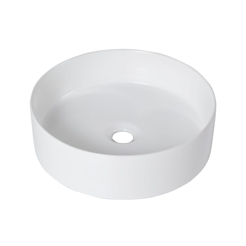 Ceramic Round Above Counter Bathroom Vessel Sink by HouseOfZazla
