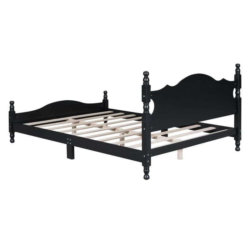 Queen Size Wood Platform Bed Frame by HouseOfZazla