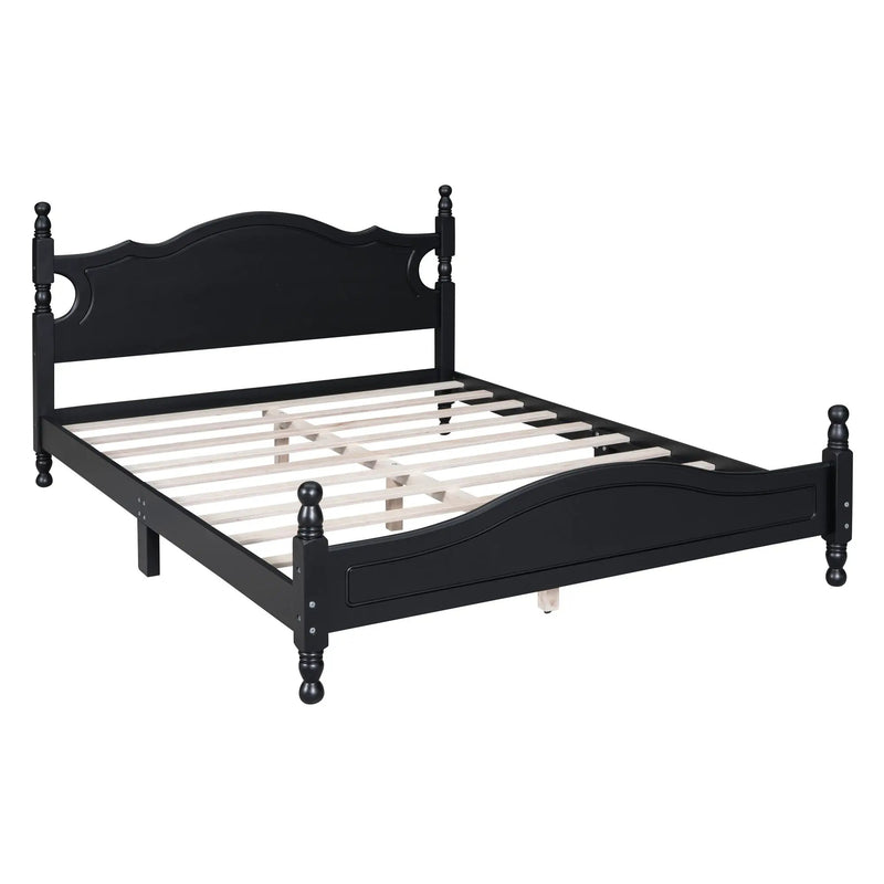 Queen Size Wood Platform Bed Frame by HouseOfZazla