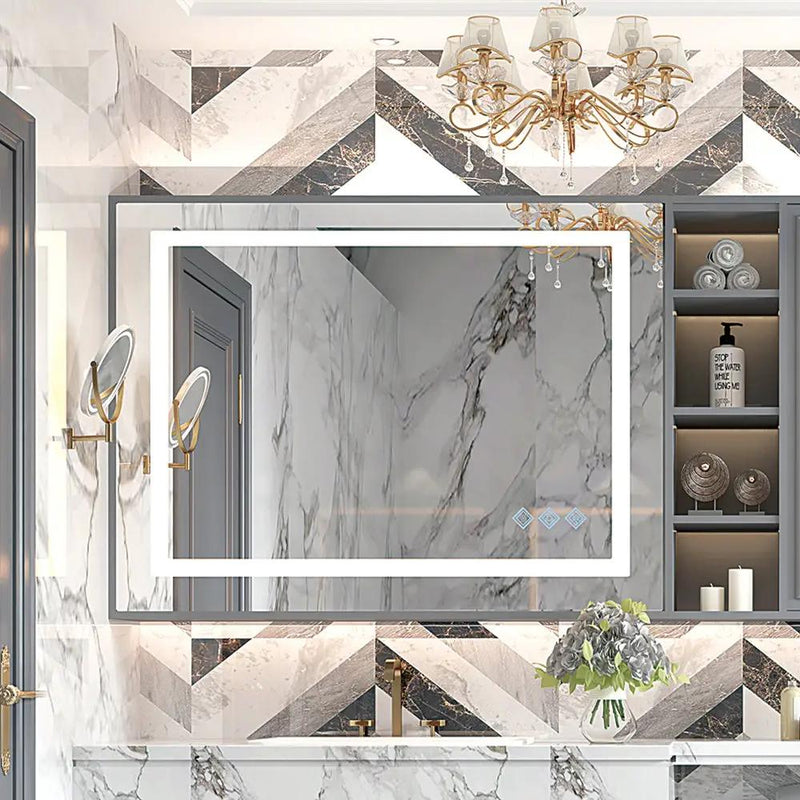 48x36 Inch LED Bathroom Mirror by HouseOfZazla