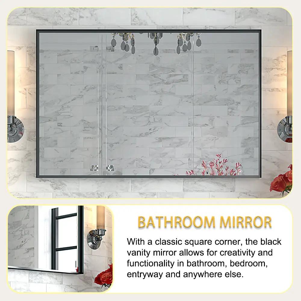 36x30 Inch Glossy Bathroom Mirror by HouseOfZazla