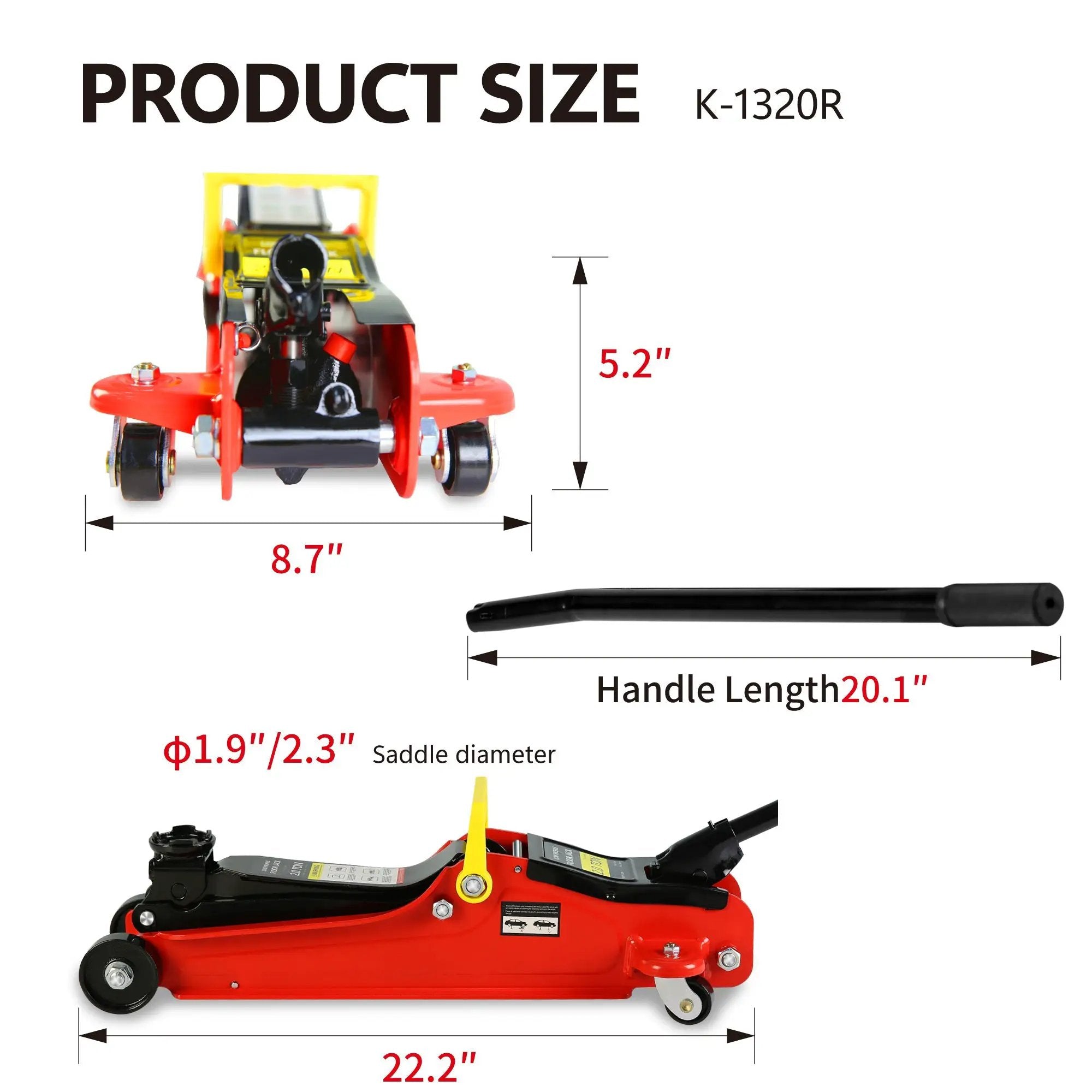 2 Ton Low Profile Floor Jack by HouseOfZazla