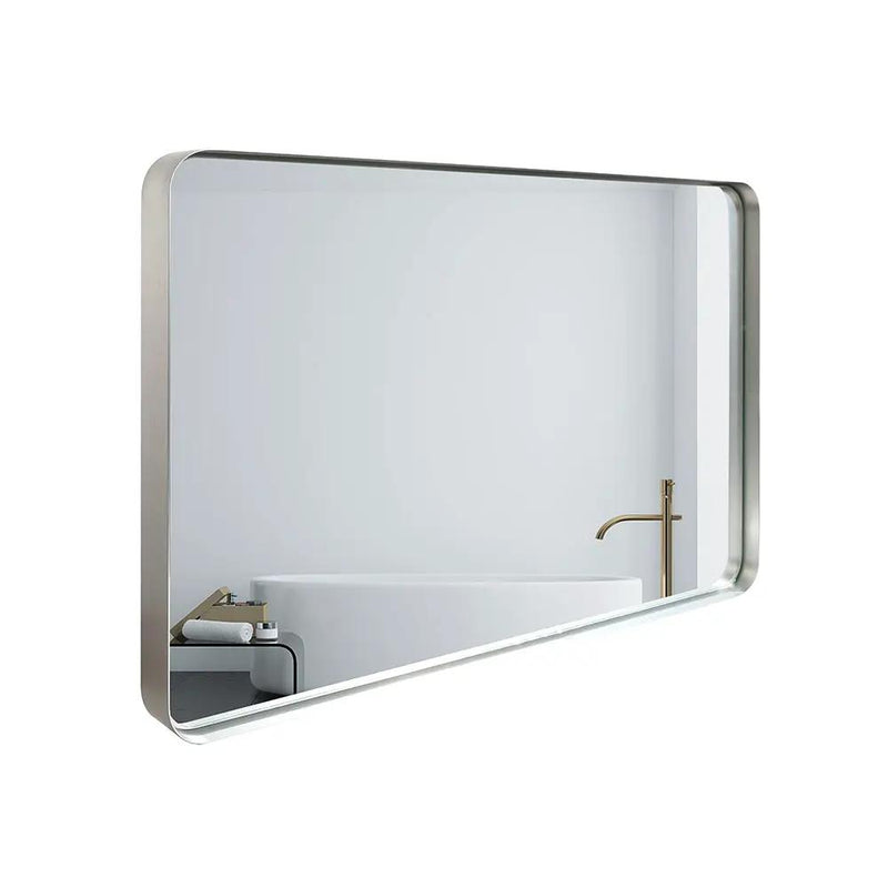 40x30 Inch Brushed Bathroom Mirror by HouseOfZazla