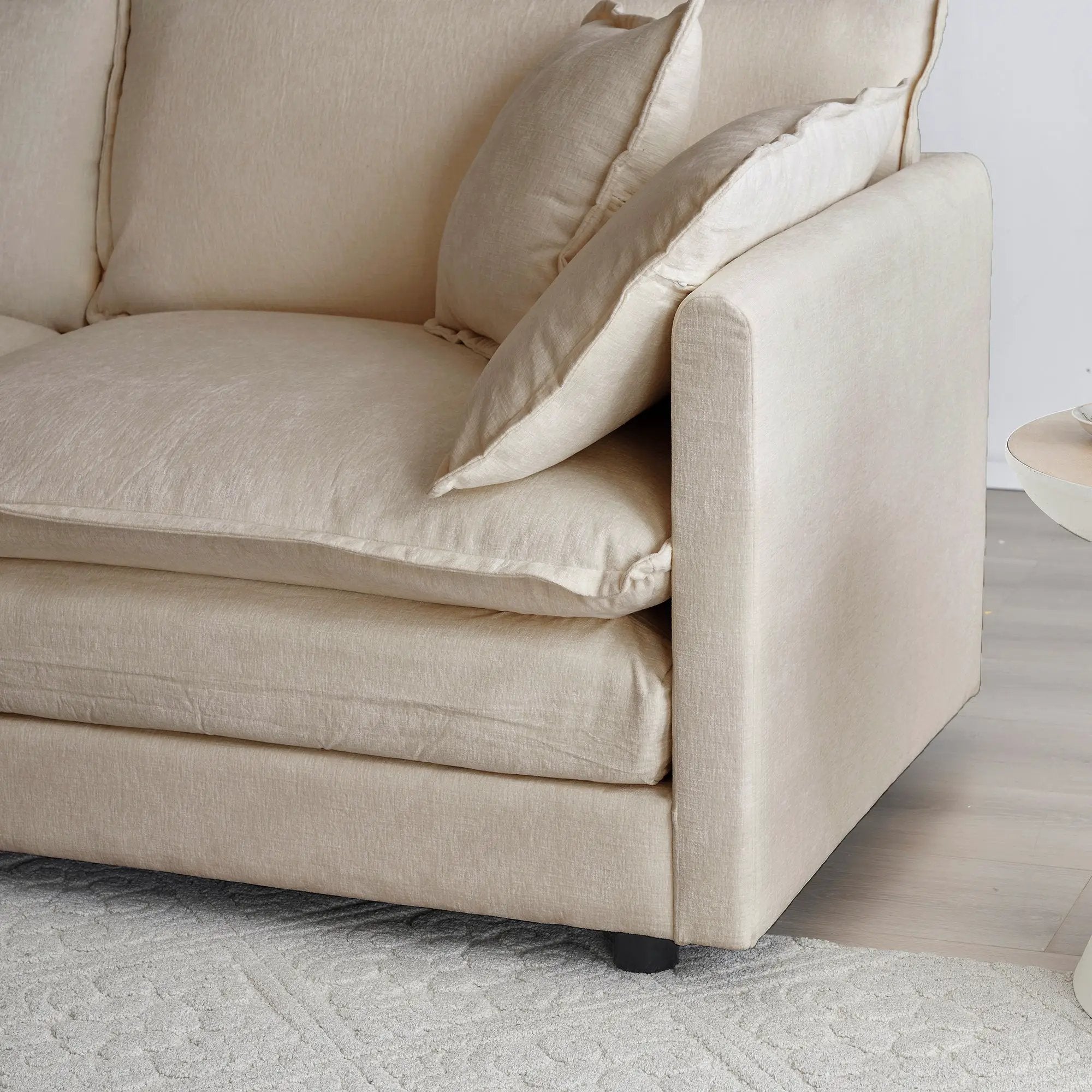 Comfort U Shaped Couch with Reversible Chaise by HouseOfZazla