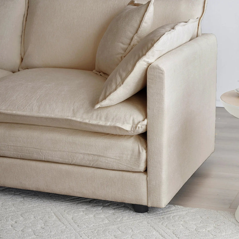 Comfort U Shaped Couch with Reversible Chaise by HouseOfZazla