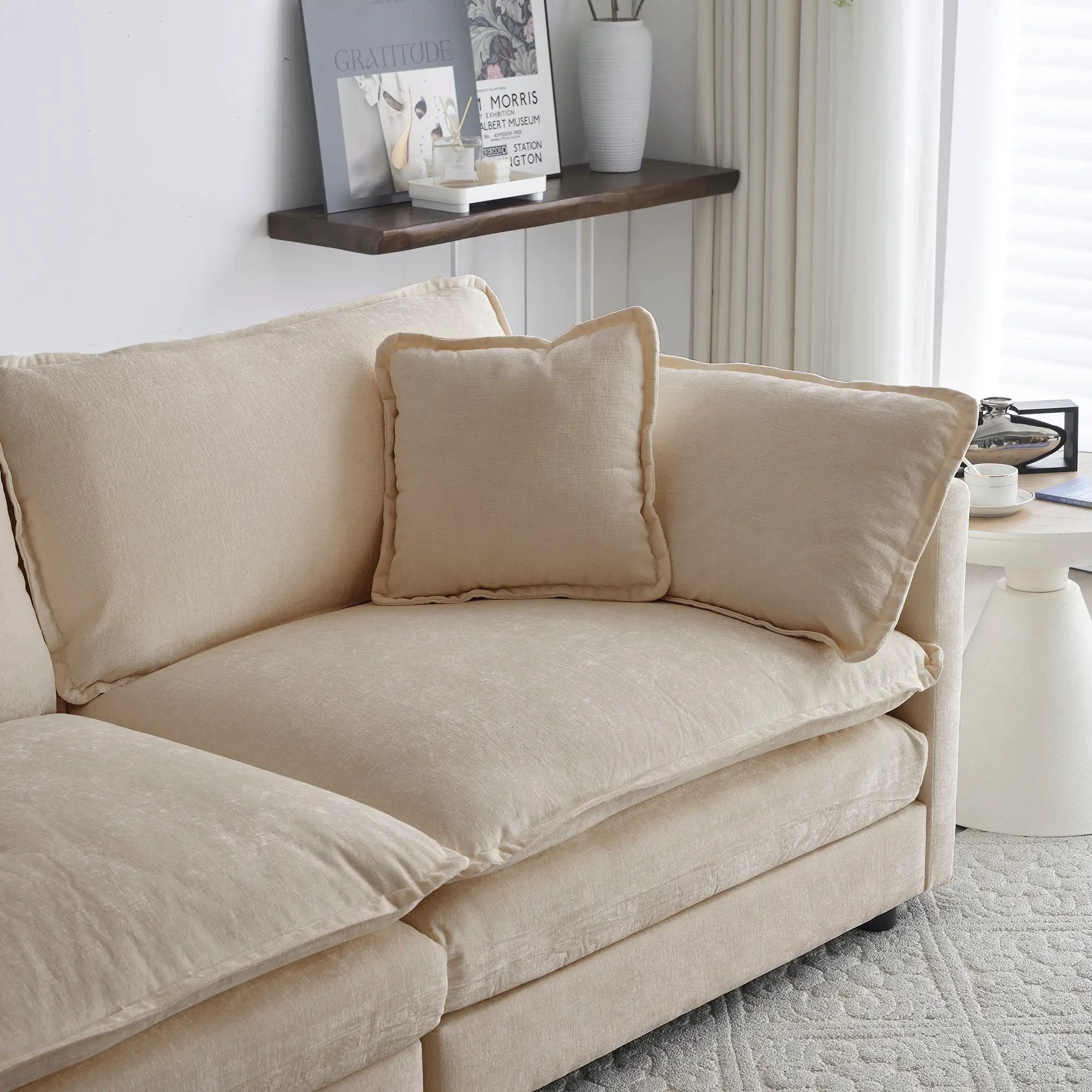 Comfort U Shaped Couch with Reversible Chaise by HouseOfZazla
