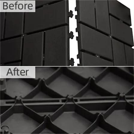 Patio Interlocking Deck Tiles, 12"x12" Square Composite Decking by HouseOfZazla
