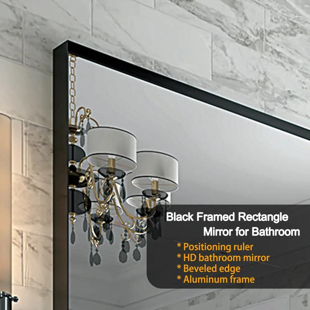 36x30 Inch Glossy Bathroom Mirror by HouseOfZazla