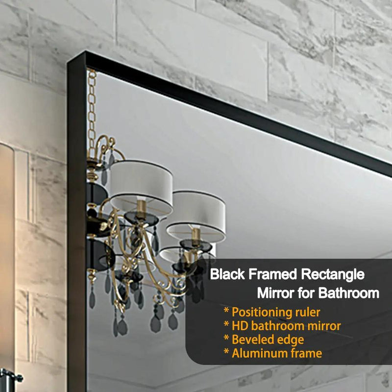 36x30 Inch Glossy Bathroom Mirror by HouseOfZazla