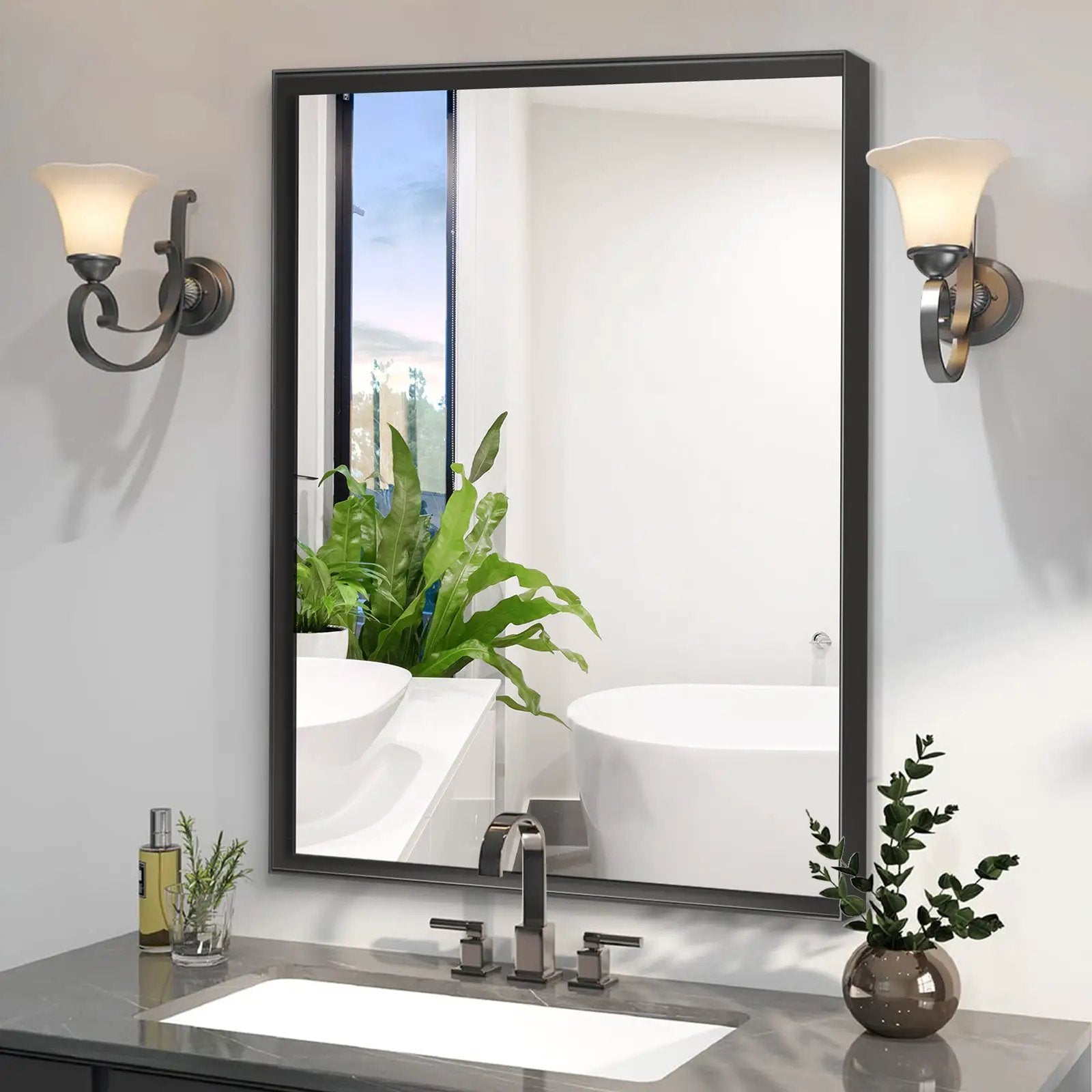 Glossy Bathroom Mirror by HouseOfZazla