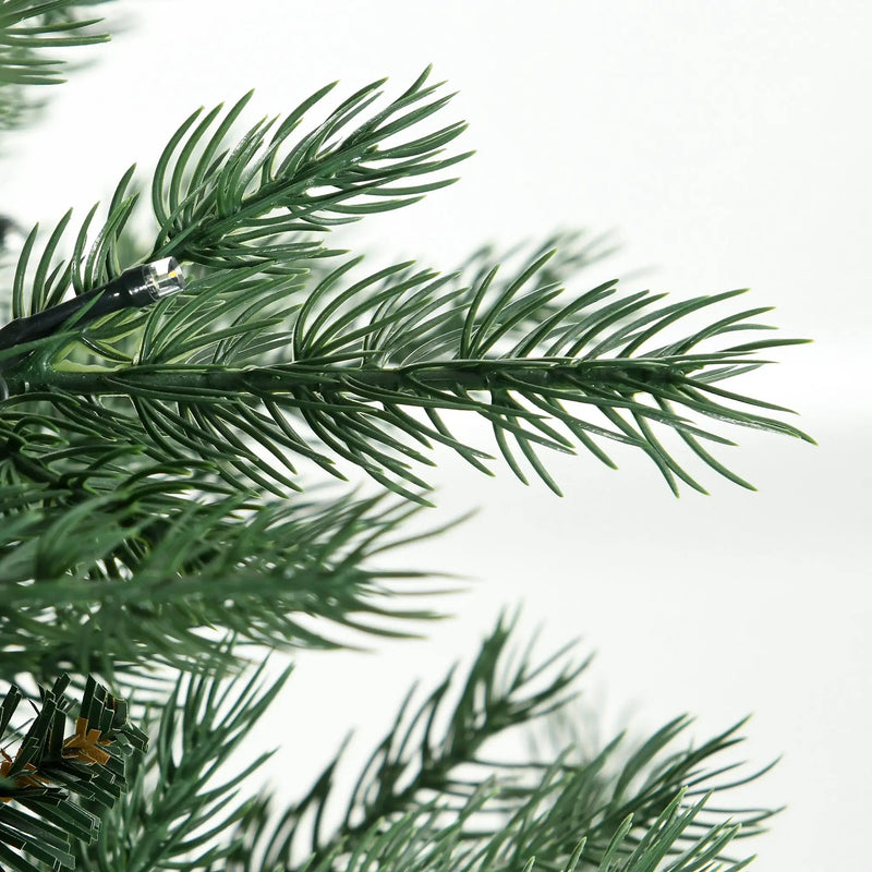 HOMCOM 6Ft Tall Prelit Artificial Christmas Tree Holiday Décor by HouseOfZazla