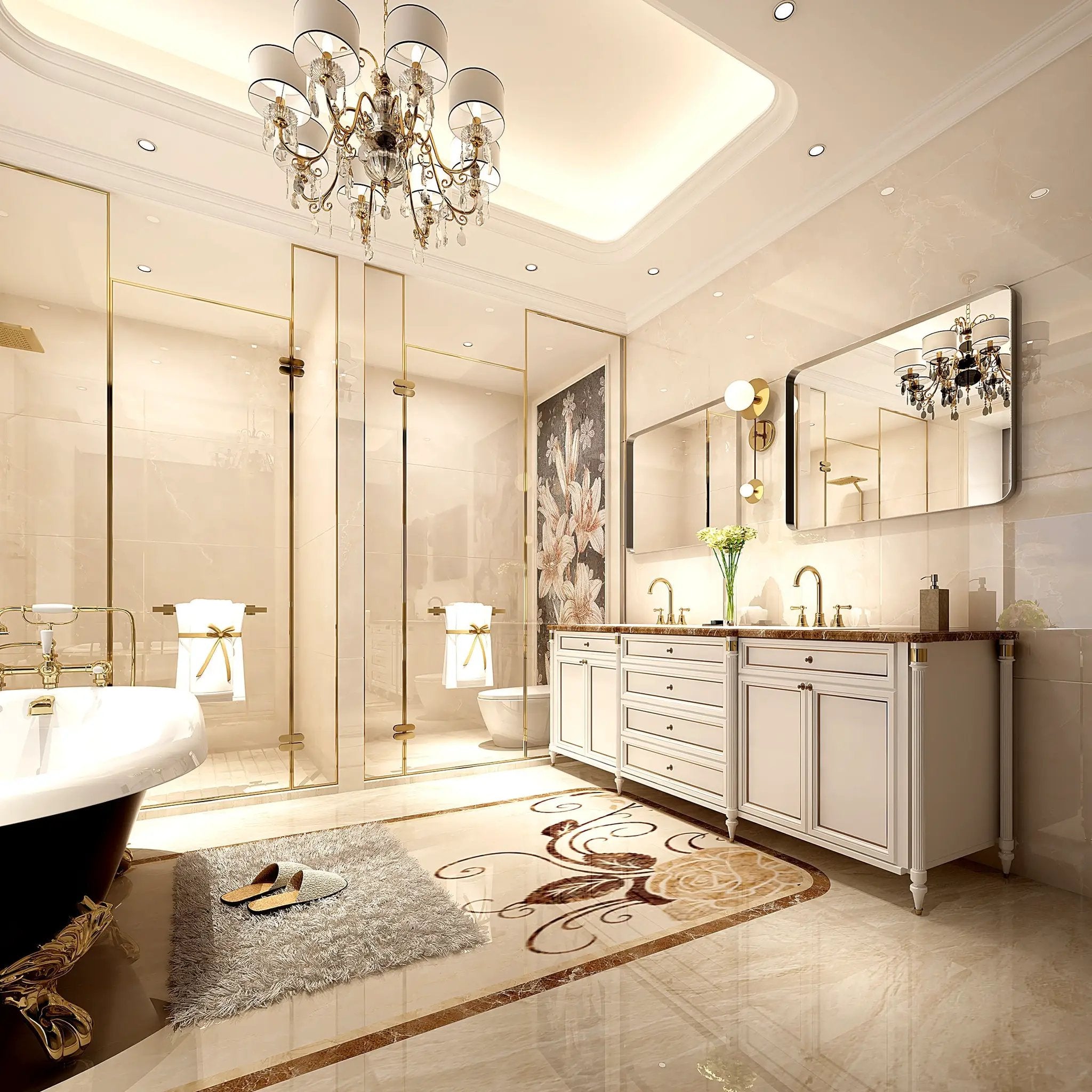 40x30 Inch Brushed Bathroom Mirror by HouseOfZazla