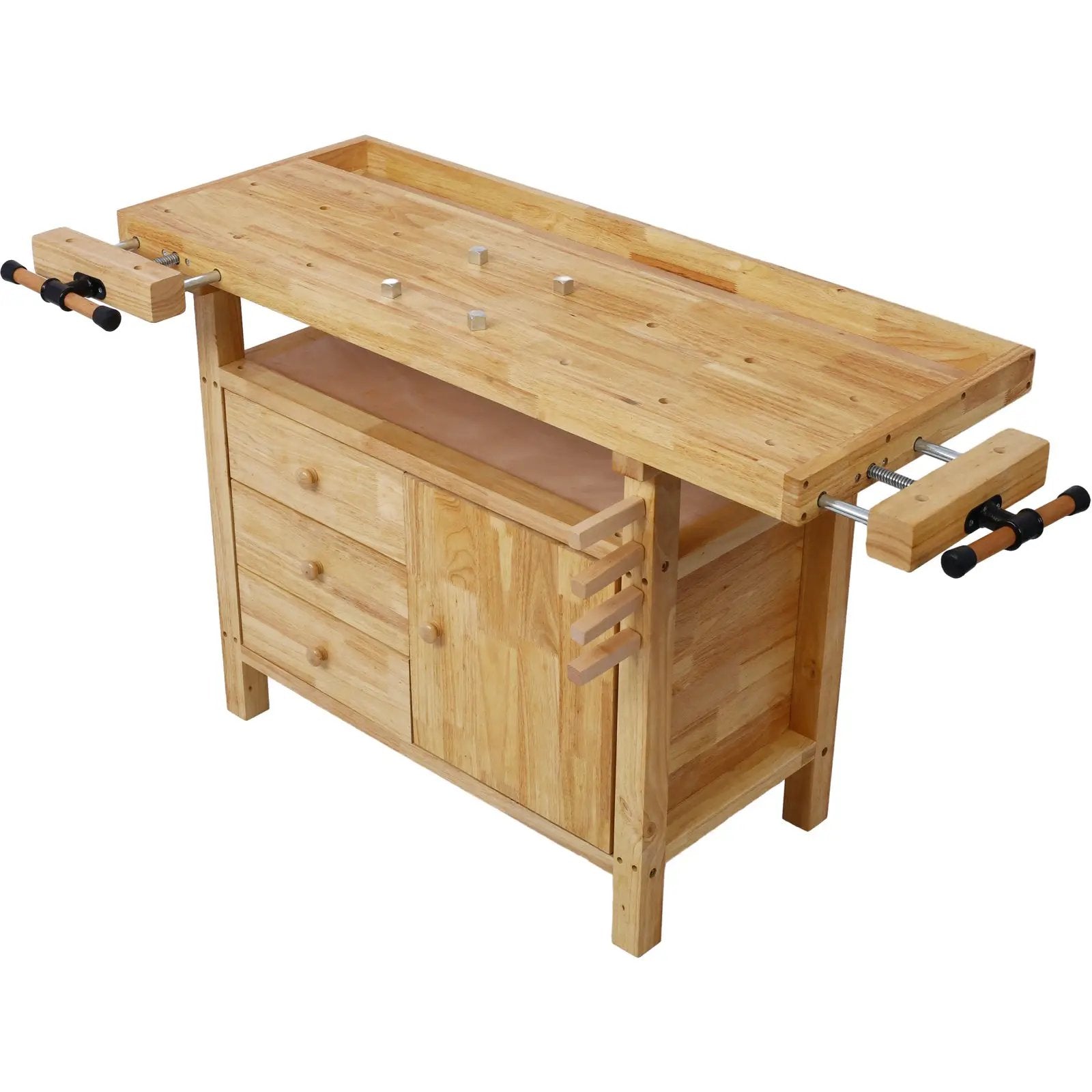 Wood Workbench - Wooden Workbench for Garage Workshop and Home by HouseOfZazla