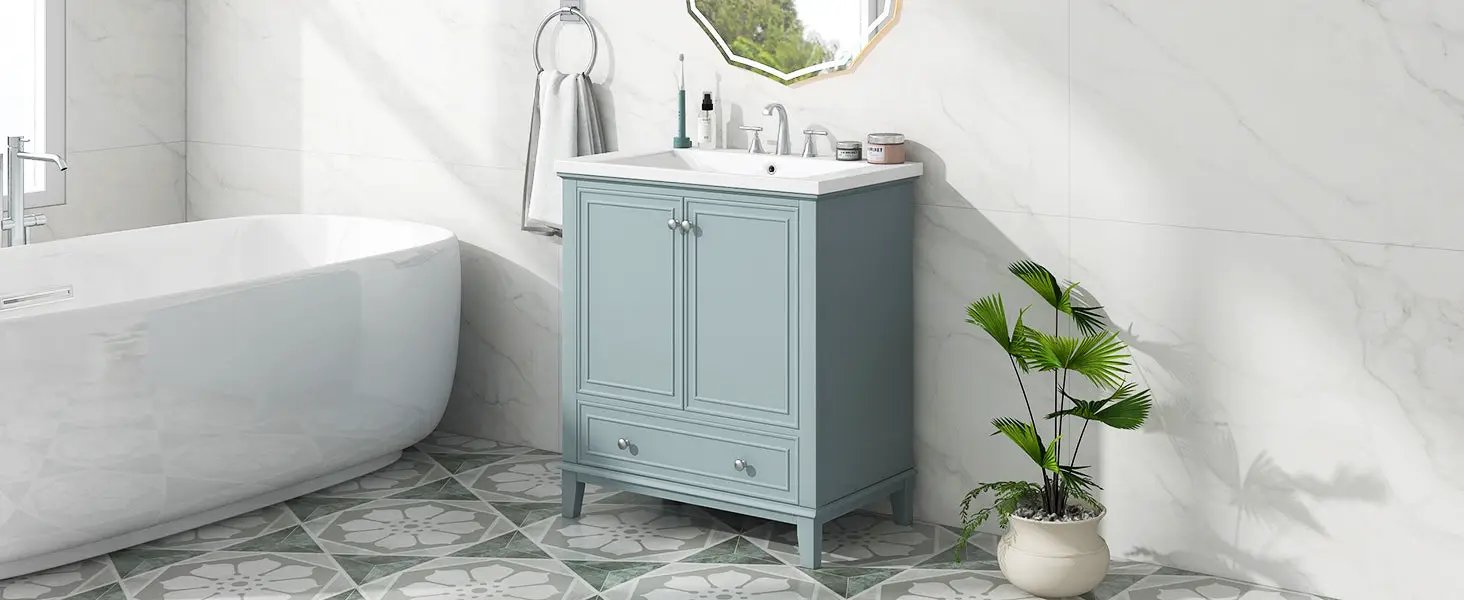30" Bathroom Vanity With Sink Combo by HouseOfZazla