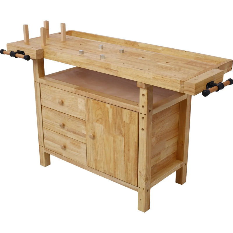Wood Workbench - Wooden Workbench for Garage Workshop and Home by HouseOfZazla