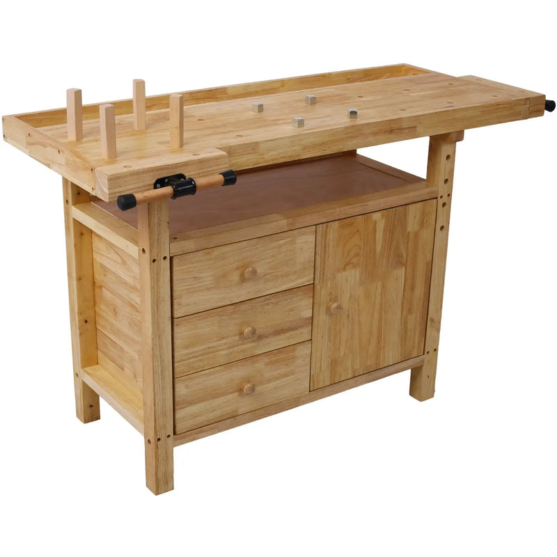 Wood Workbench - Wooden Workbench for Garage Workshop by HouseOfZazla