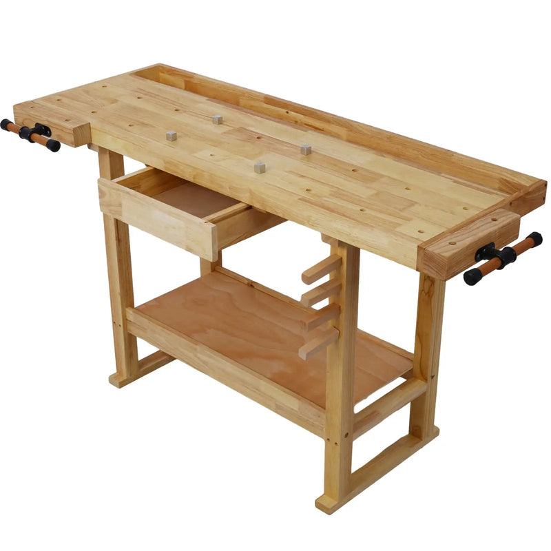 55-Inch Wood Workbench with Bar Clamps Set by HouseOfZazla