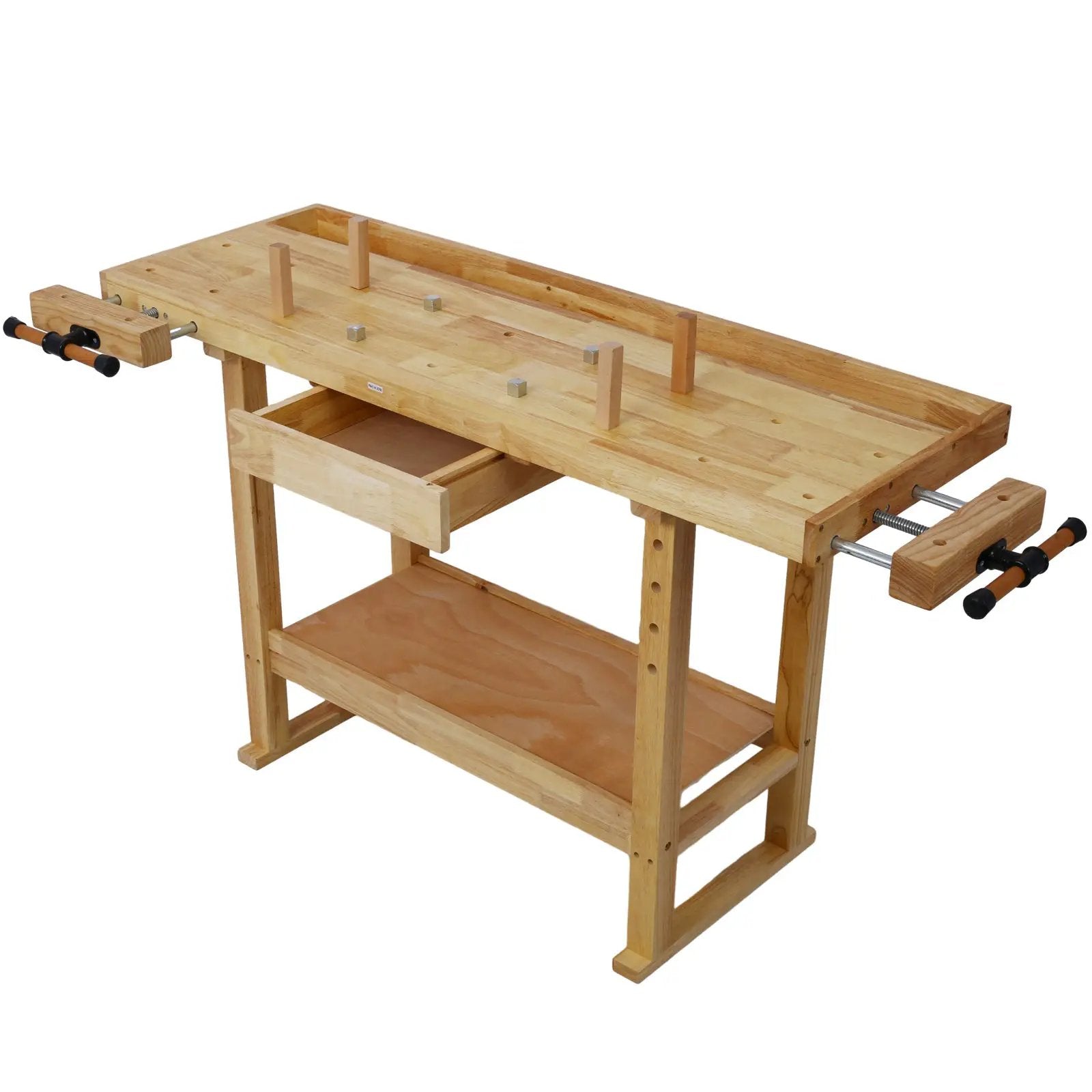 55-Inch Wood Workbench with Bar Clamps Set by HouseOfZazla