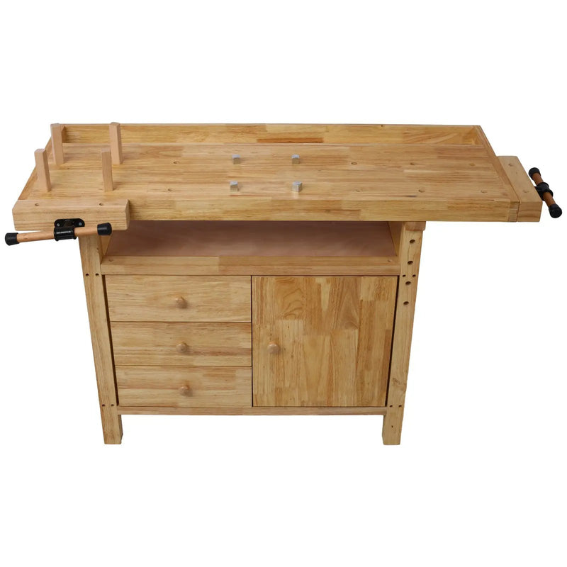 Wood Workbench - Wooden Workbench for Garage Workshop and Home by HouseOfZazla