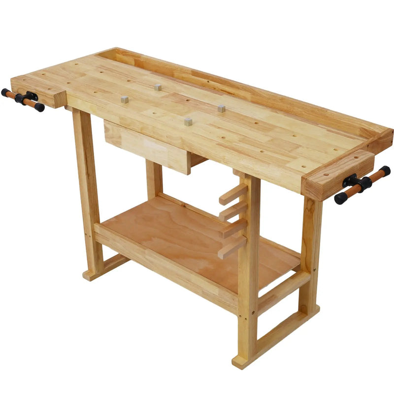 55-Inch Wood Workbench with Bar Clamps Set by HouseOfZazla