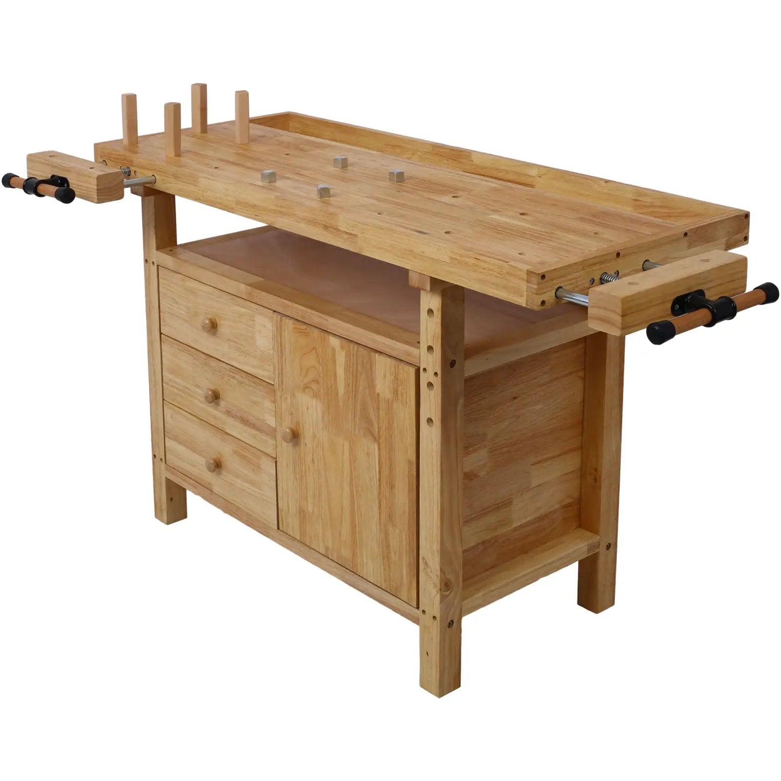 Wood Workbench - Wooden Workbench for Garage Workshop and Home by HouseOfZazla