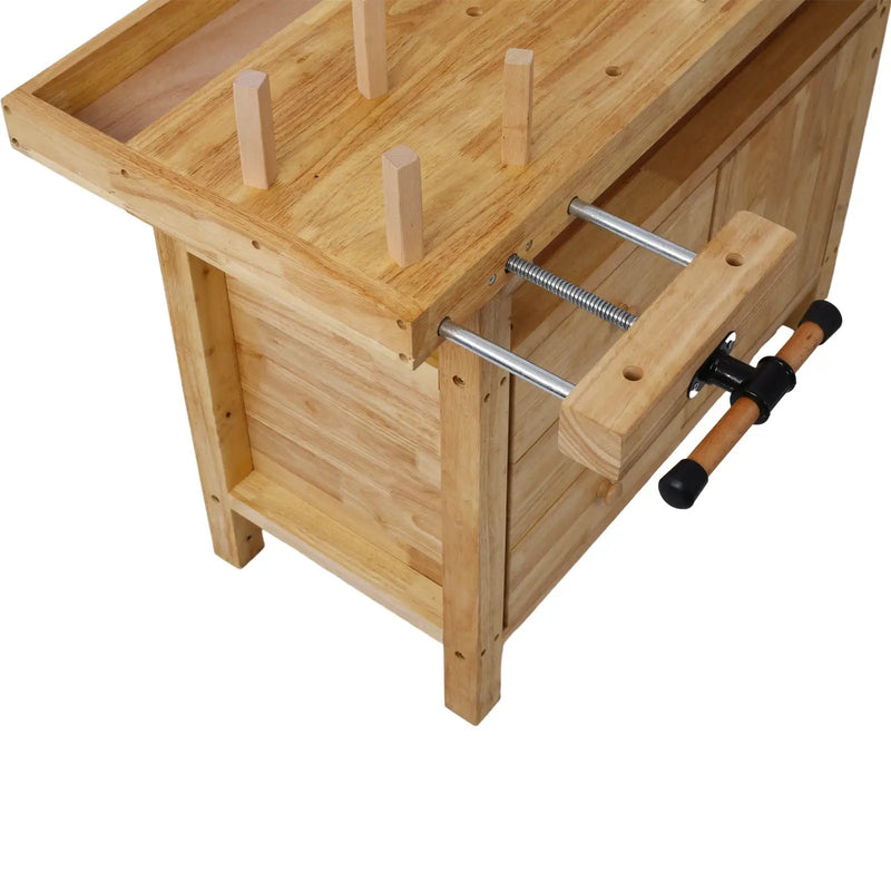 Wood Workbench - Wooden Workbench for Garage Workshop and Home by HouseOfZazla