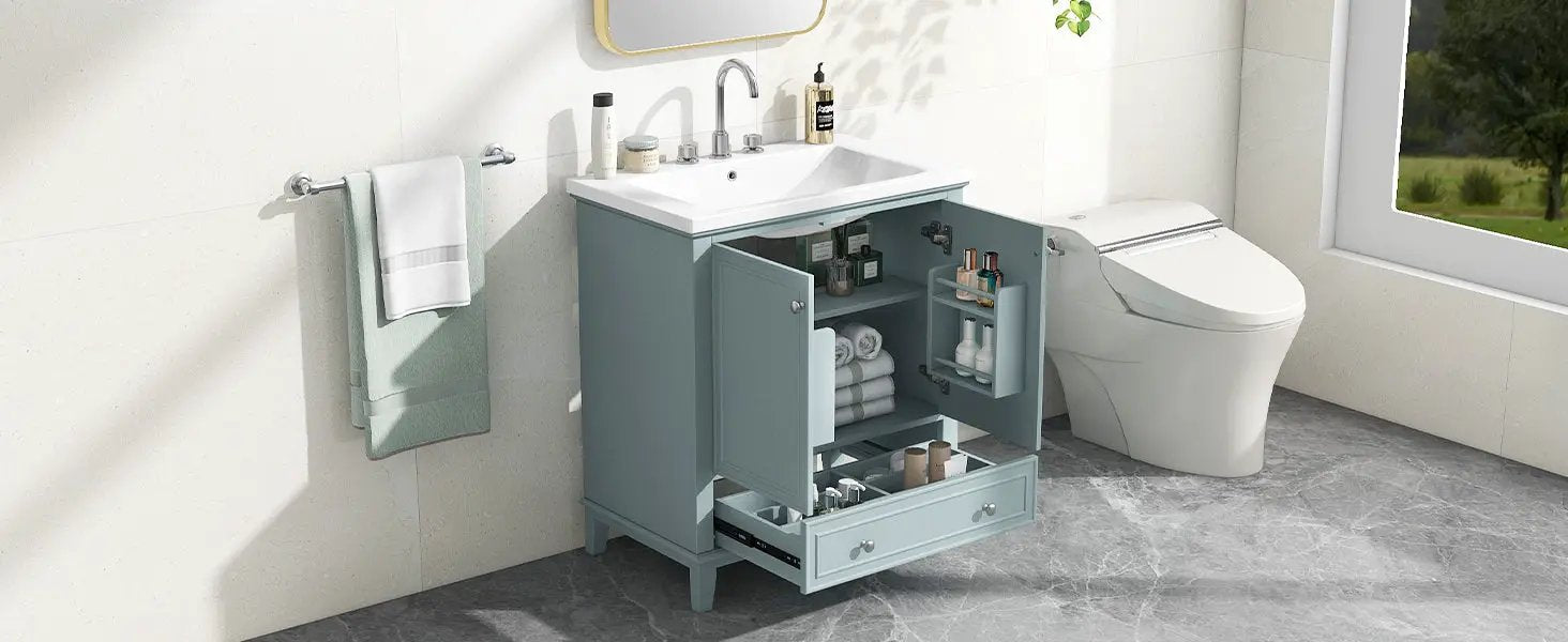 30" Bathroom Vanity With Sink Combo by HouseOfZazla