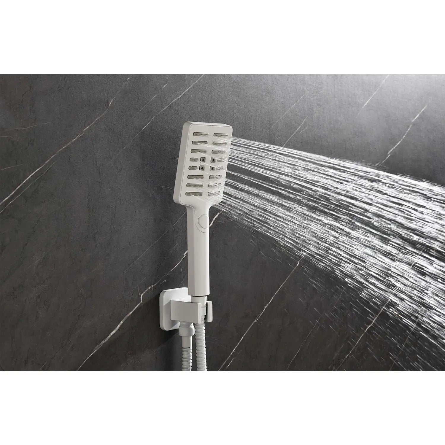 Wall Mounted Waterfall Rain Shower System With 3 Body Sprays & Handheld Shower by HouseOfZazla
